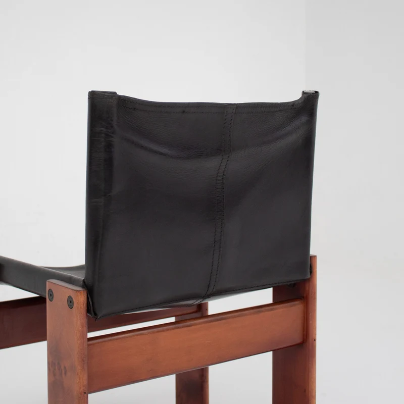 Set of 6 Monk Chairs by Afra & Tobia Scarpa for Molteni
