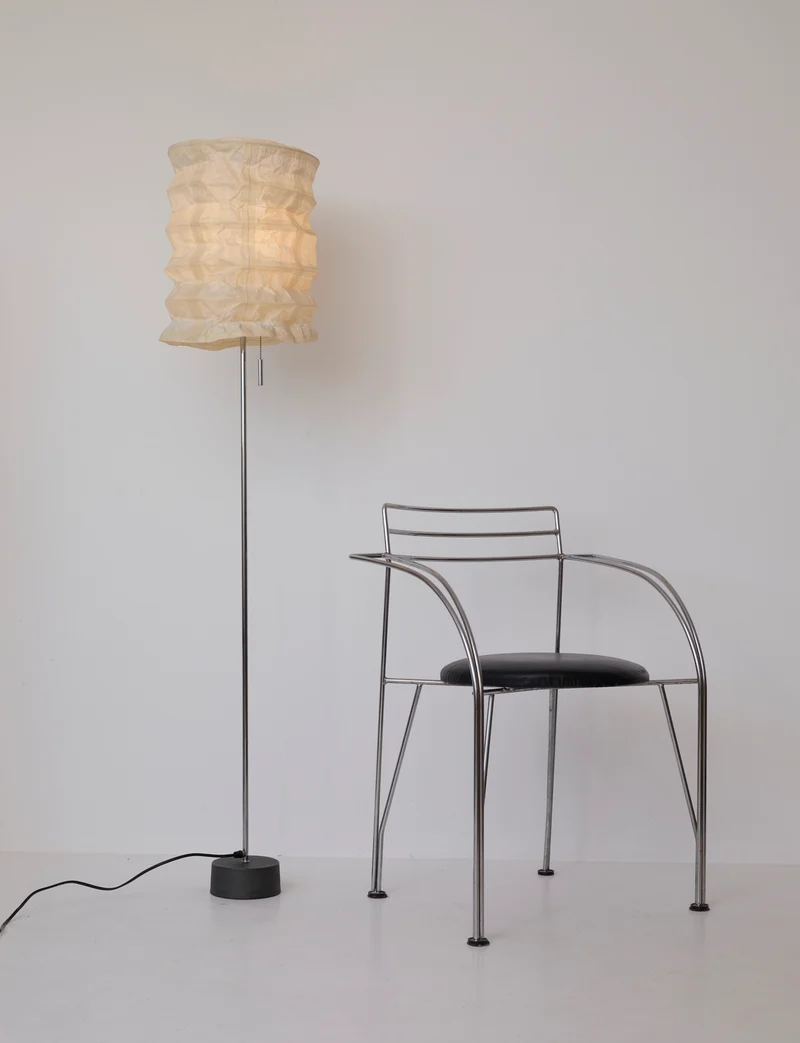 Vintage Ikea paper floor lamp C. 1990