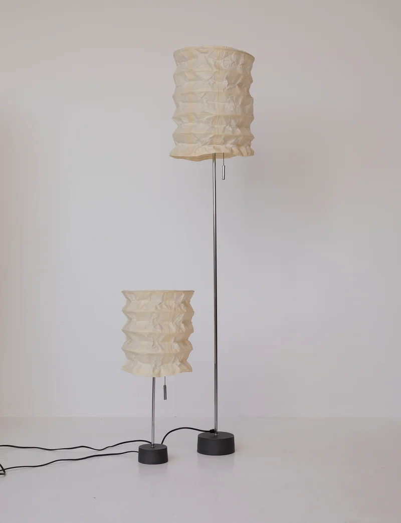 Vintage Ikea paper floor lamp C. 1990