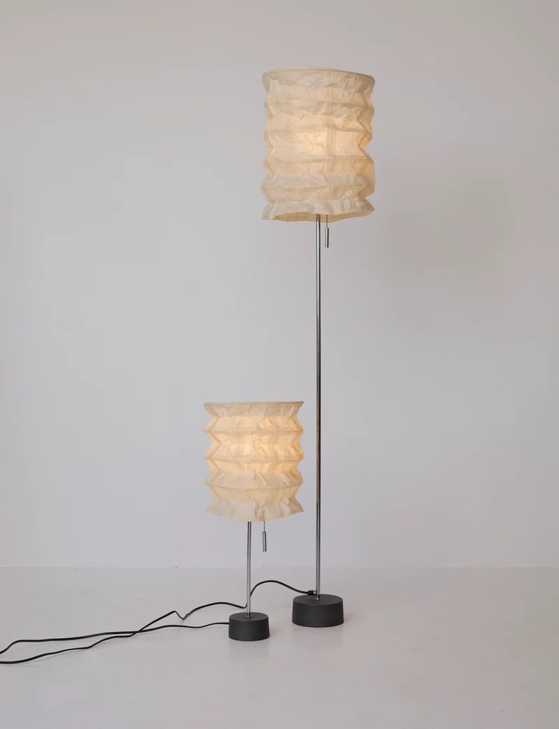 Vintage Ikea paper floor lamp C. 1990
