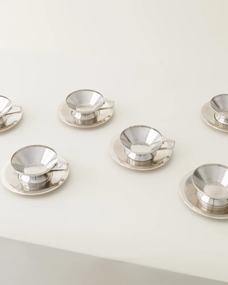 Gio Ponti Arthur Krupp Milano Cups and Saucers 1950s