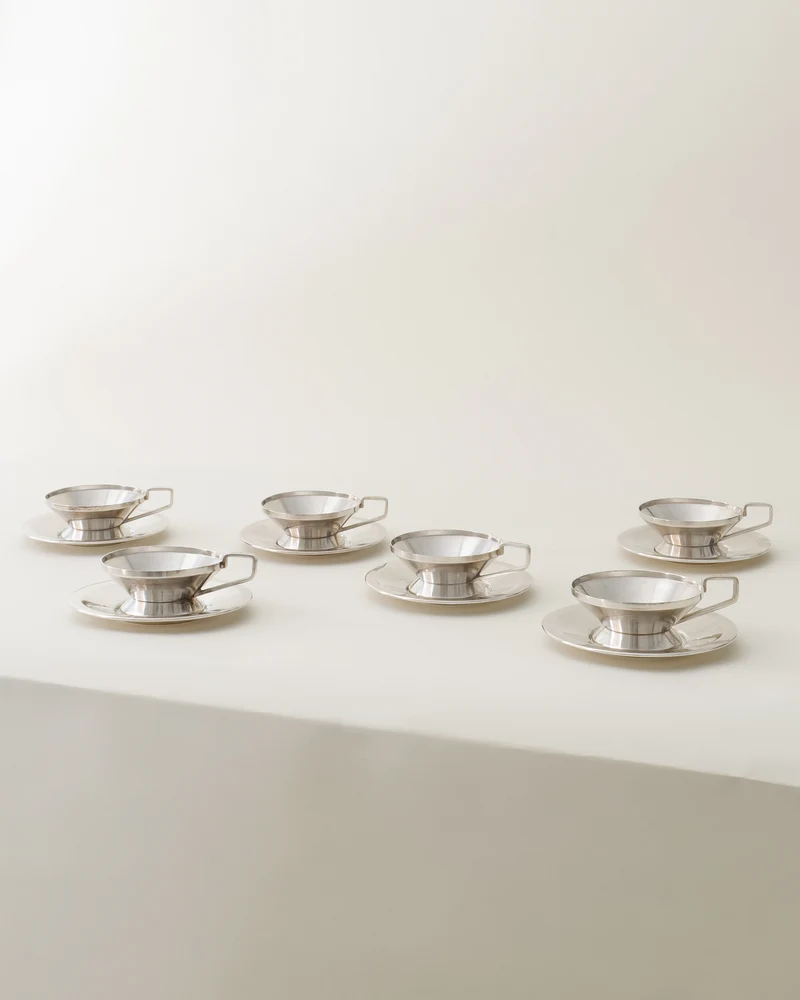 Gio Ponti Arthur Krupp Milano Cups and Saucers 1950s