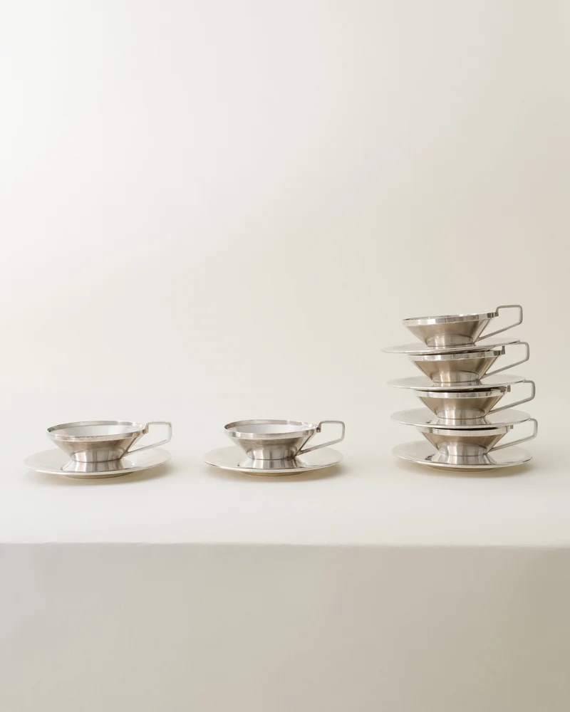Gio Ponti Arthur Krupp Milano Cups and Saucers 1950s