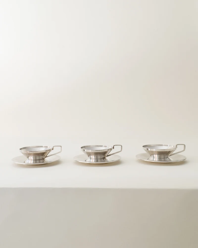 Gio Ponti Arthur Krupp Milano Cups and Saucers 1950s