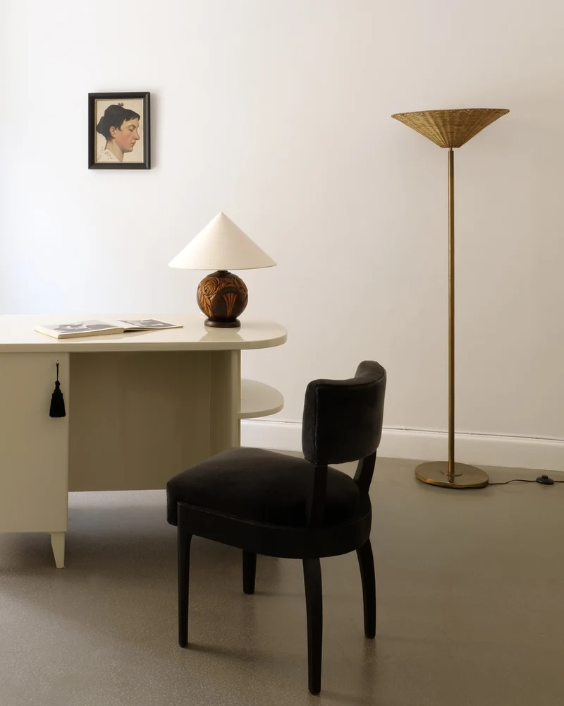 Vintage Harald Notini Böhlmarks Brass Floor Lamp 1940s