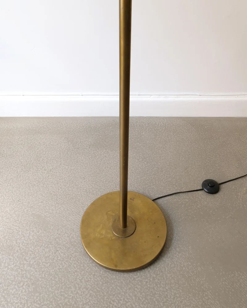 Vintage Harald Notini Böhlmarks Brass Floor Lamp 1940s