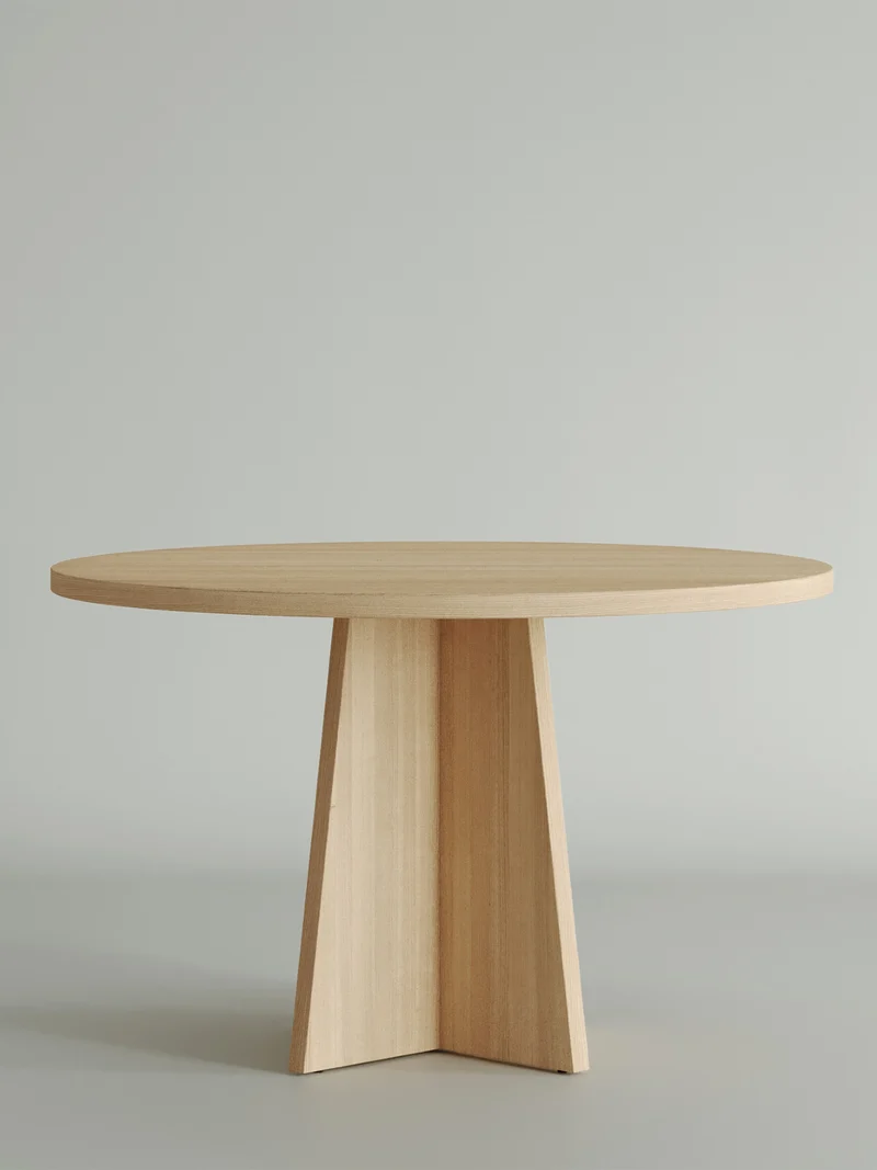 Round Dining Table in Ash and Oak - Collection