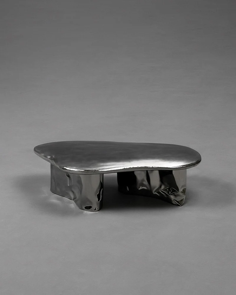 Inflated Steel Coffee Table - Pebble Series by Nitush Aroosh