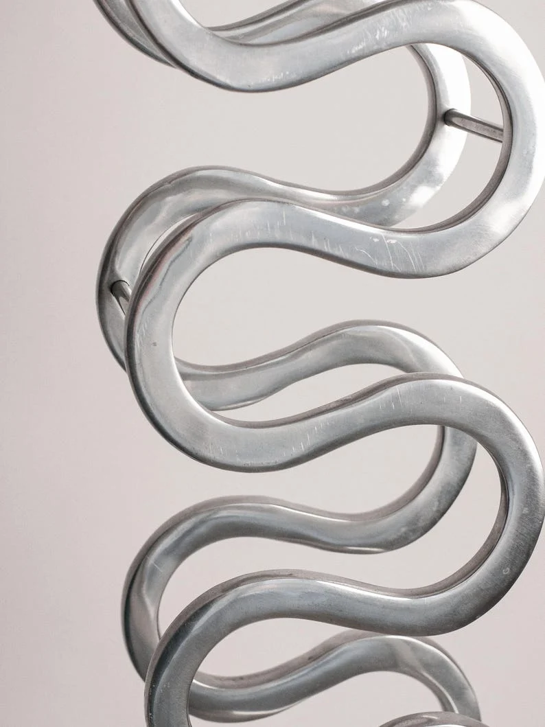 Post Modern Serpent Wine Rack- Sculptural Decor