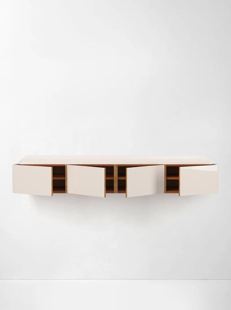 Various Positions Server in Polished Lacquered designed by Yaniv Chen