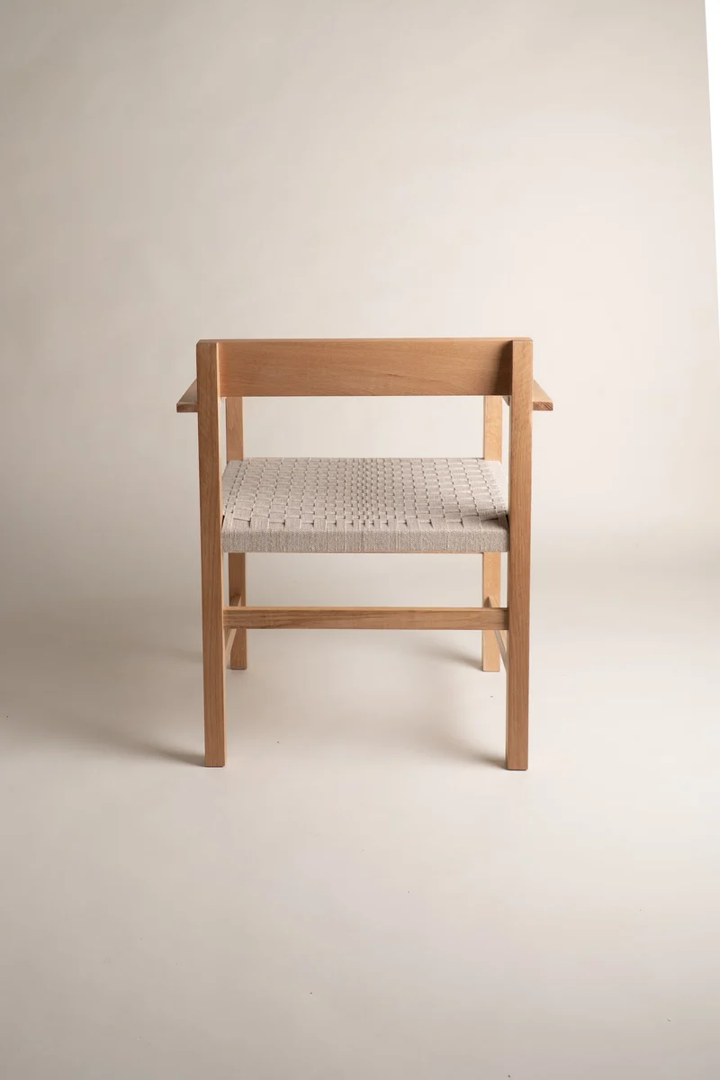 "Cadira.03" Hand Woven Oak Chair