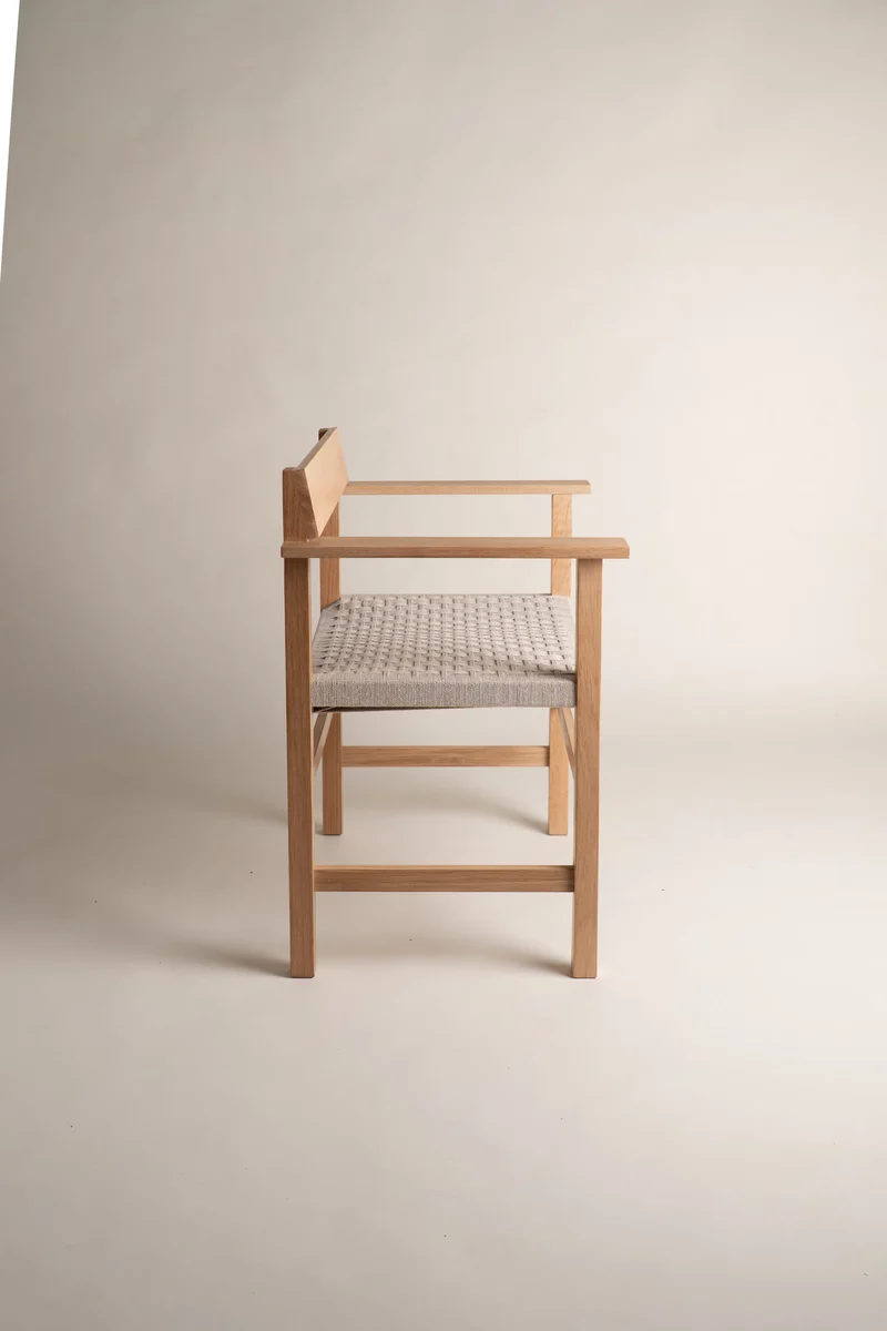 "Cadira.03" Hand Woven Oak Chair