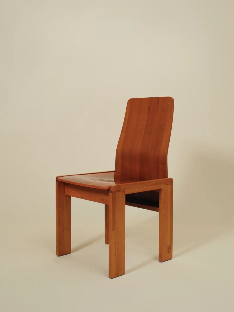 Enzo Berti Set of 6 Wood Chairs