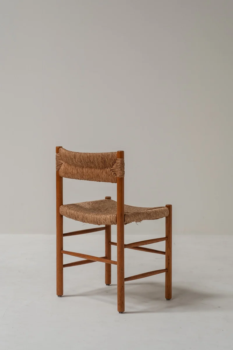 Set of 6 Charlotte Perriand Dordogne Chairs