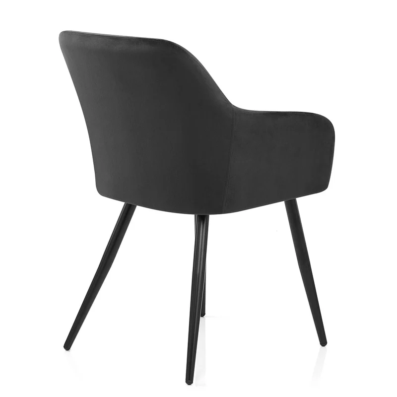 Fauteuil Velours - Chevy Noir