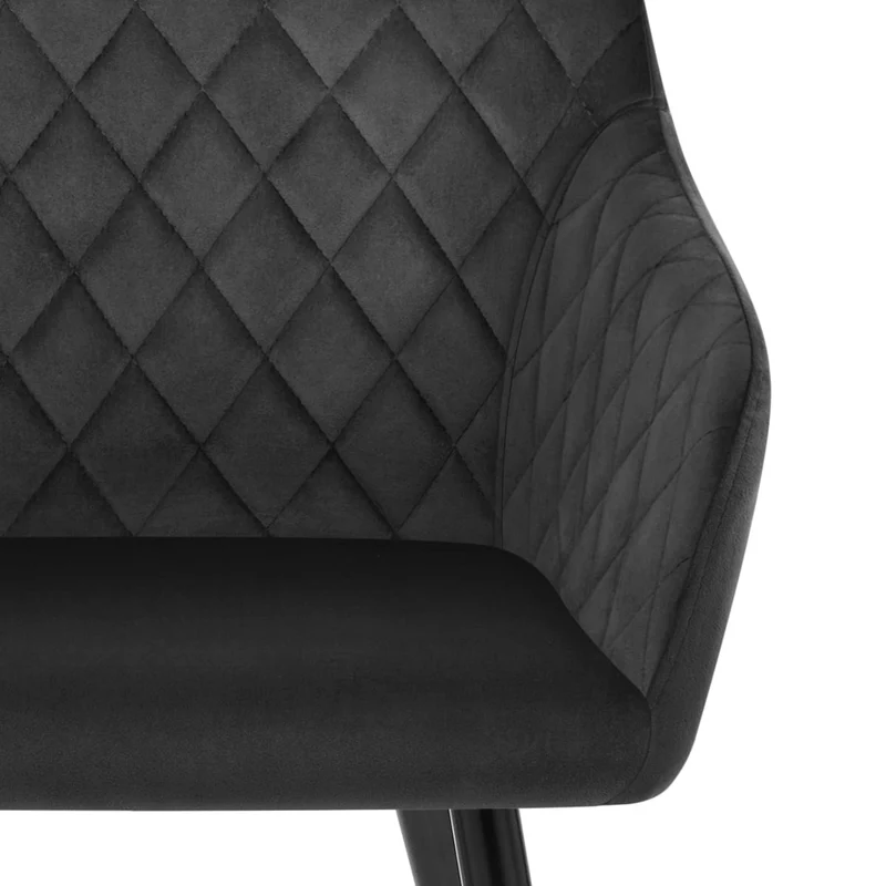 Fauteuil Velours - Chevy Noir