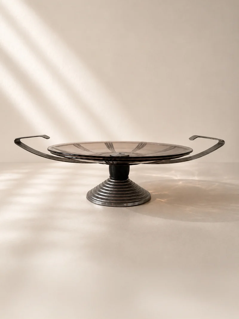 French Art Deco Pedestal Fruit Bowl - 1930s