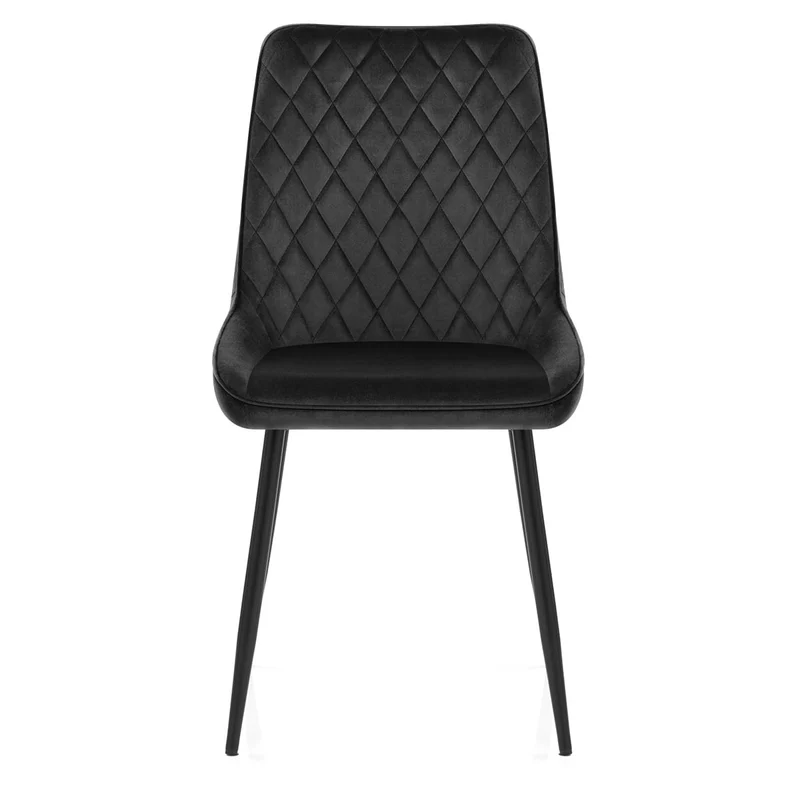 Chaise Velours - Chevy Noir
