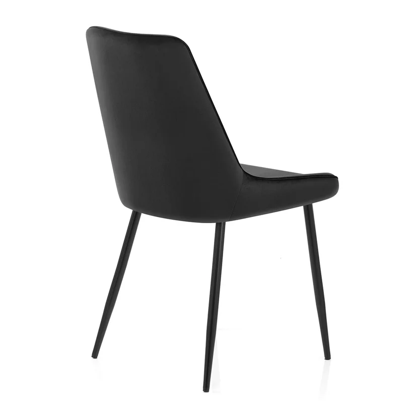 Chaise Velours - Chevy Noir