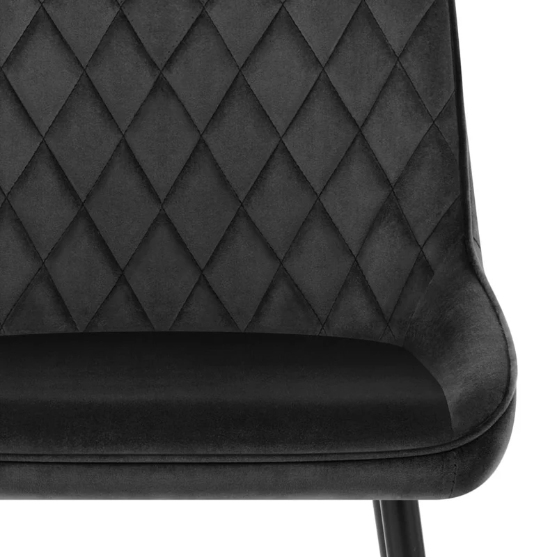 Chaise Velours - Chevy Noir