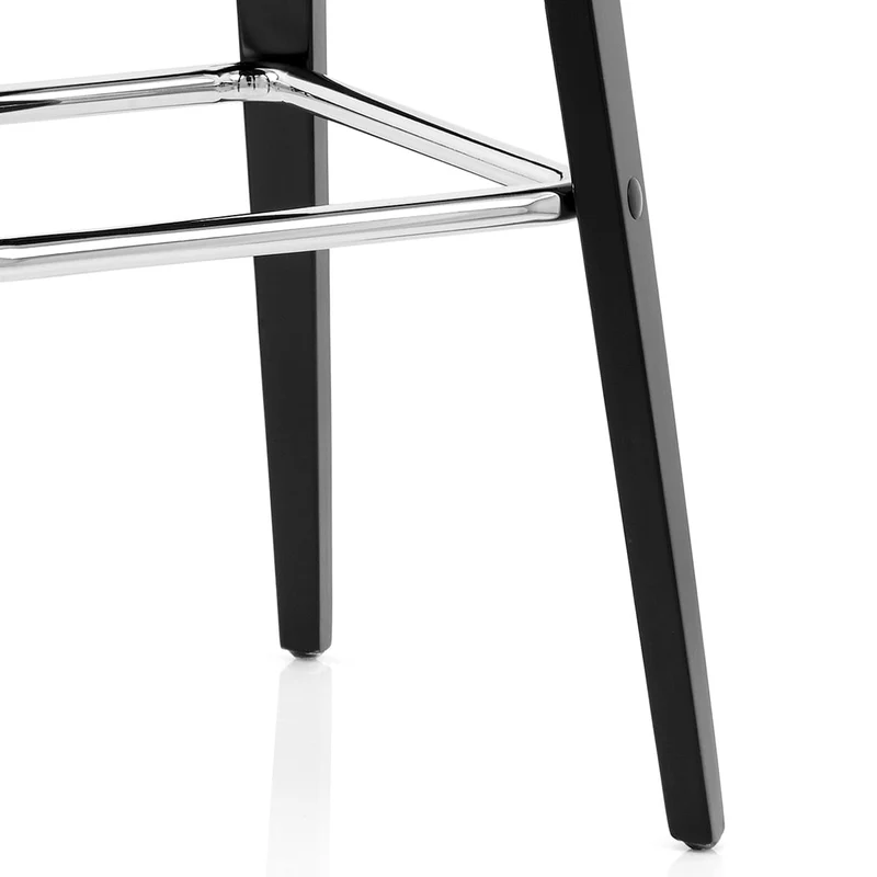 Tabouret Simili Cuir - Charlotte Noir