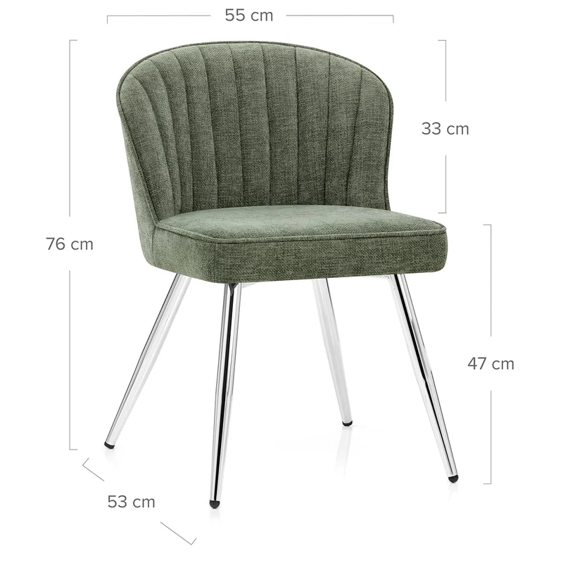 Chaise Tissu - Chase Vert