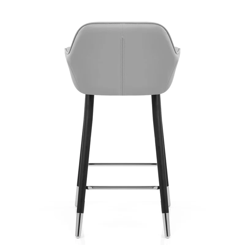 Tabouret de Bar Faux Cuir - Apres Grande Gris