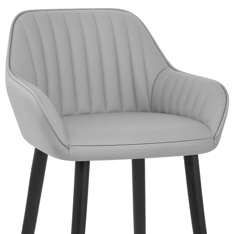 Tabouret de Bar Faux Cuir - Apres Grande Gris