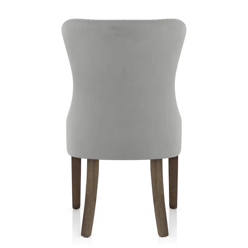 Chaise Bois Velours - Kensington Gris