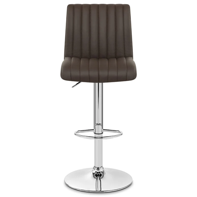 Tabouret de Bar Cuir Véritable - Debut Marron