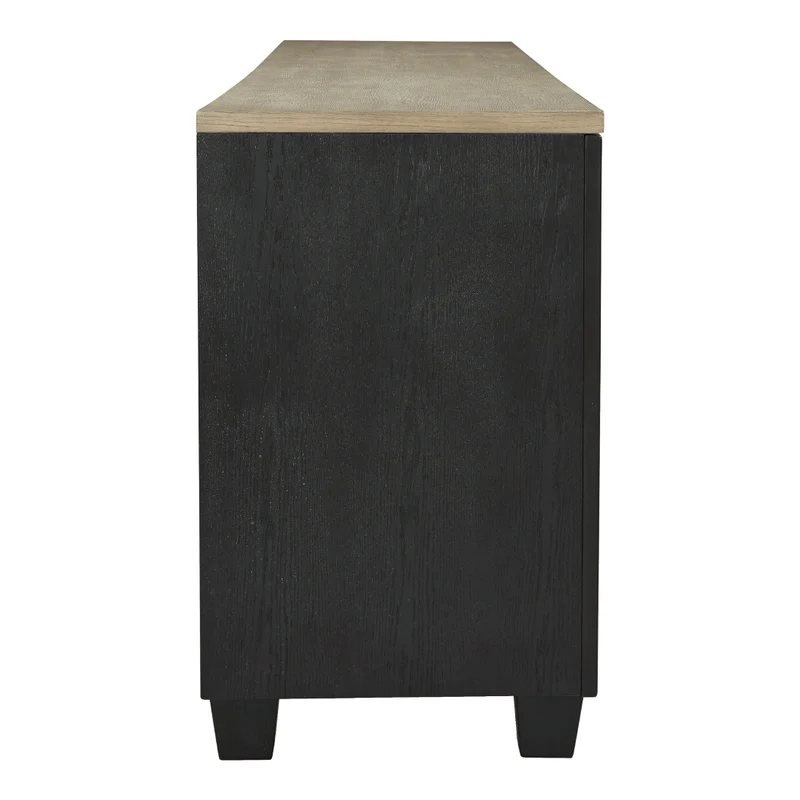 Meuble de télévision en bois/placage de chêne bicolore - Foyland