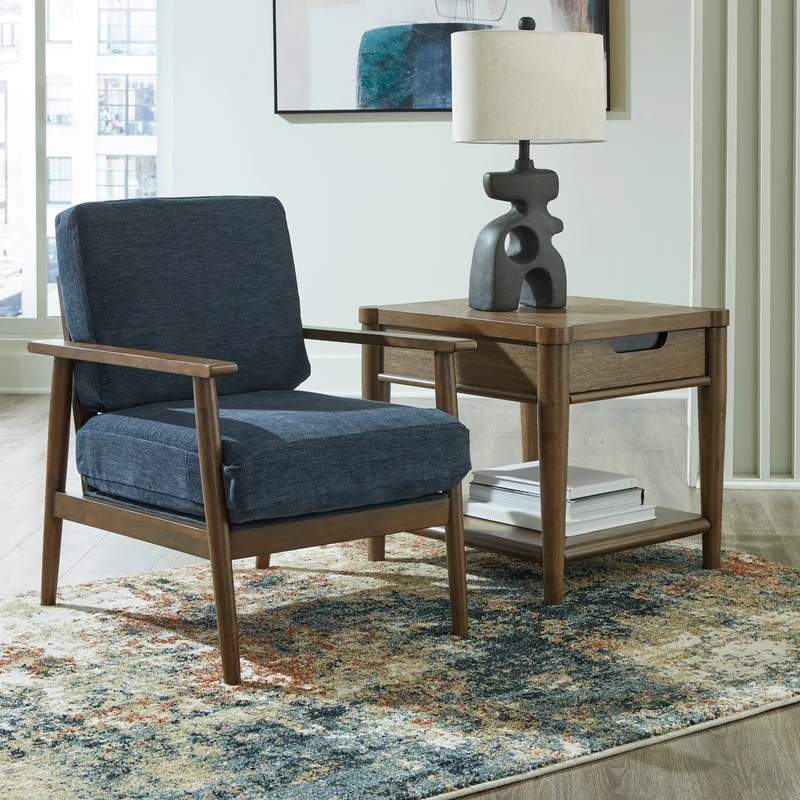 Fauteuil d'appoint en tissu - Bixler