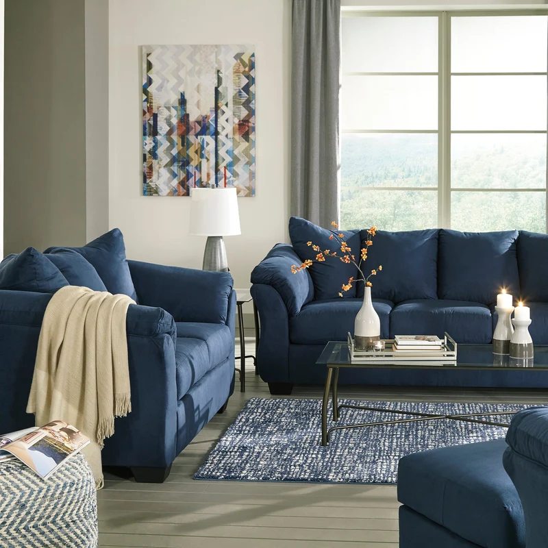 Causeuse en tissu - Darcy