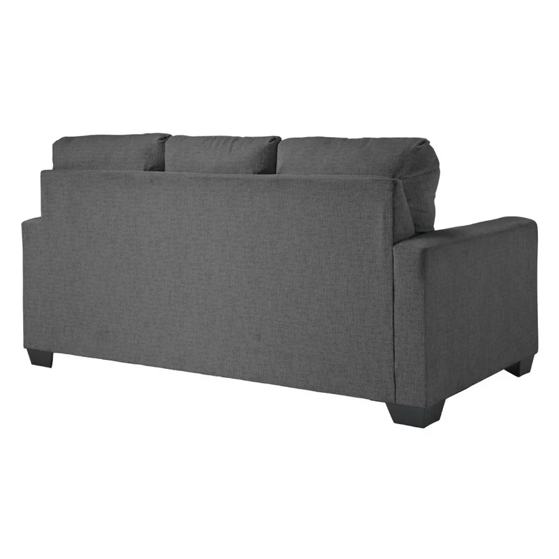 Sofa-lit en tissu gris étain avec matelas 3 grandeurs - Rannis