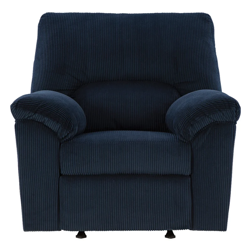 Fauteuil berçant et inclinable en tissu corduroy - SimpleJoy