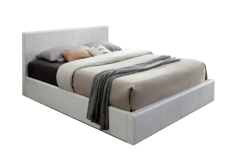 Lit coffre rangement blanc - Dona