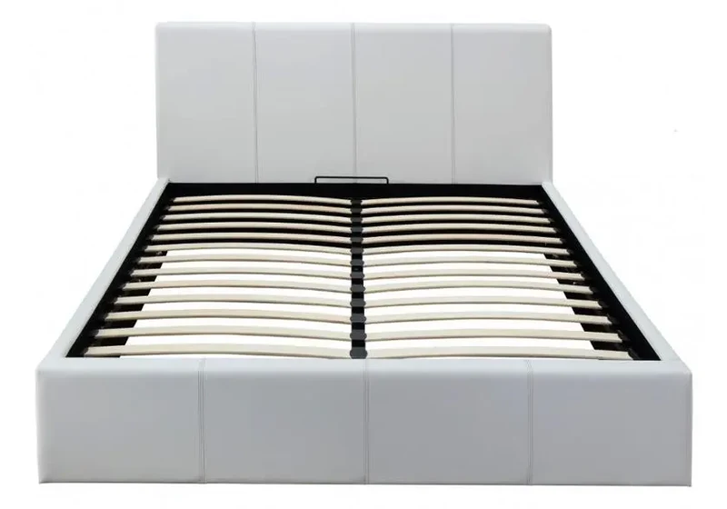 Lit coffre rangement blanc - Dona