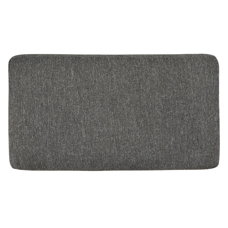 Ottoman en tissu gris étain - Gardiner