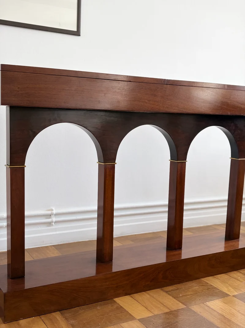 Sculptural Arcade Console, Italy, 1980s