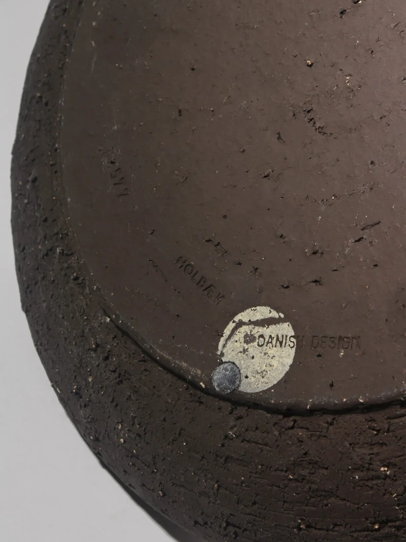 Holbæk Orange Glaze Stoneware Bowl, 1960s, Denmark
