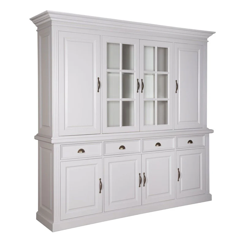 Vitrine 2x4 portes 4 tiroirs "Romance"