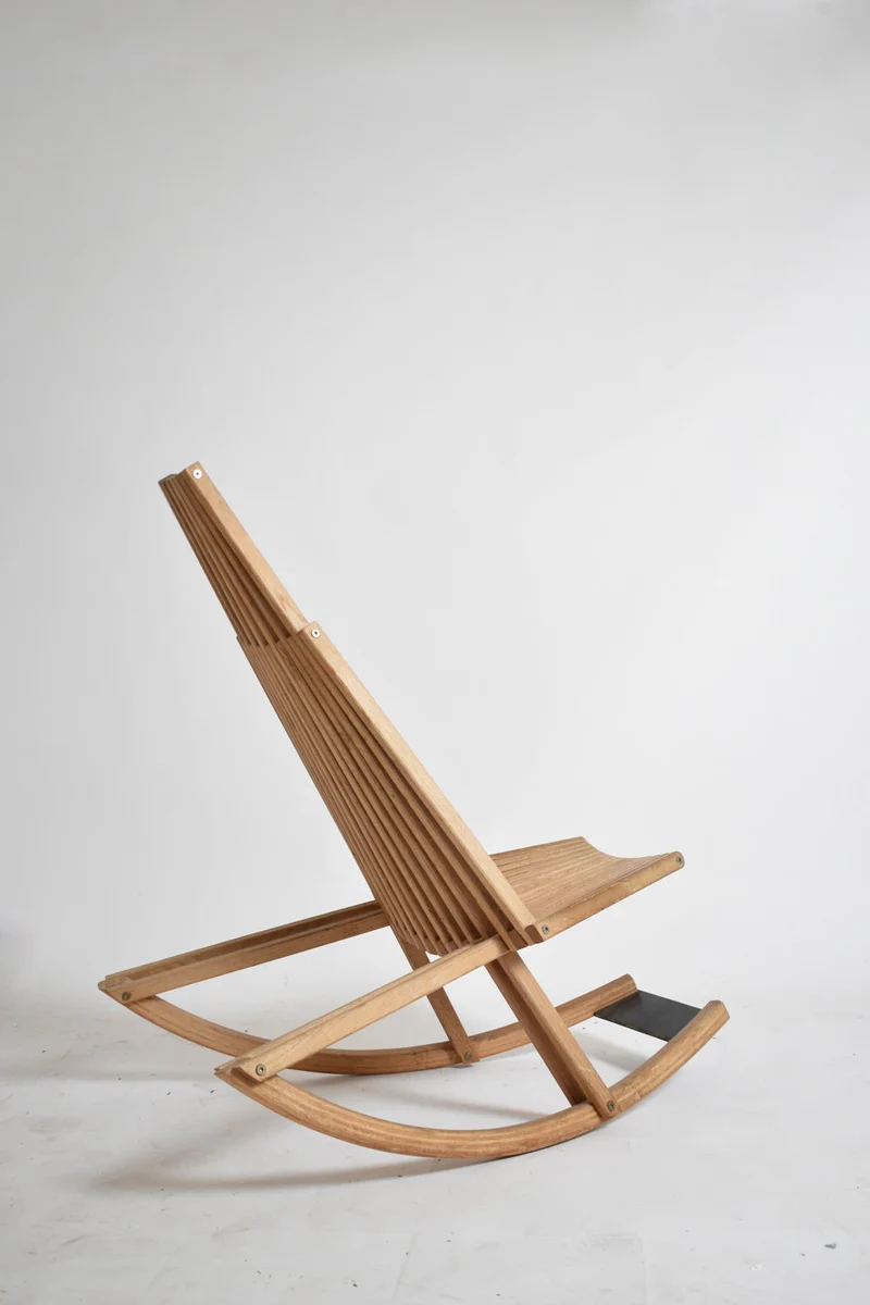 Wooden Rocking Chair, 1980s