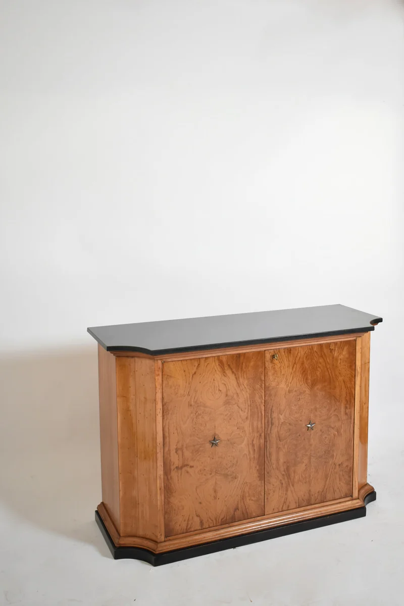 Walnut Veneer Sideboard, 1940s