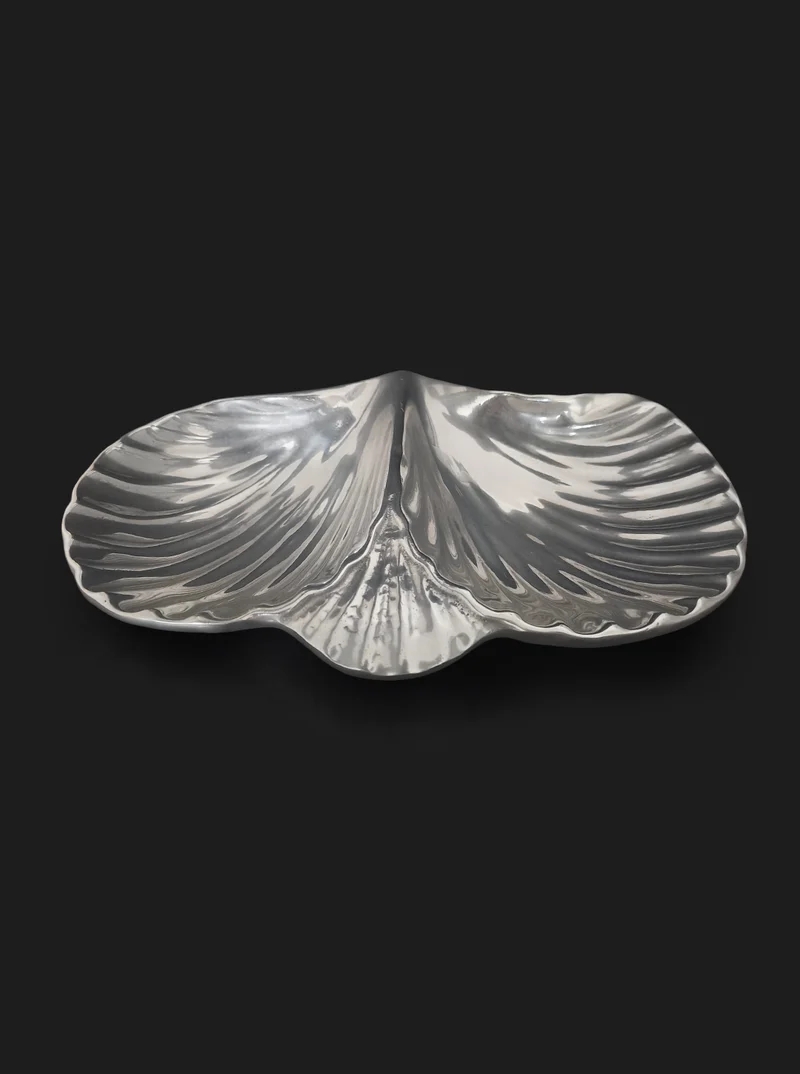 Shell Brass Double Tray
