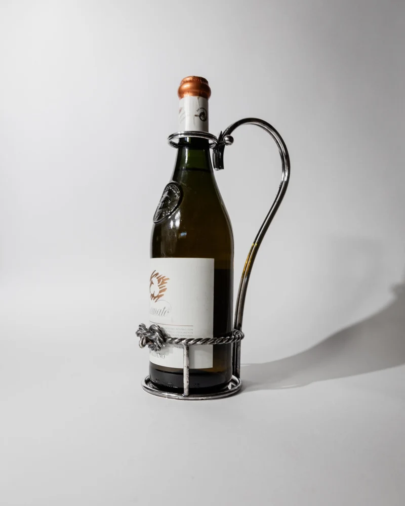 1930 Silver Plated Wine Bottle Holder