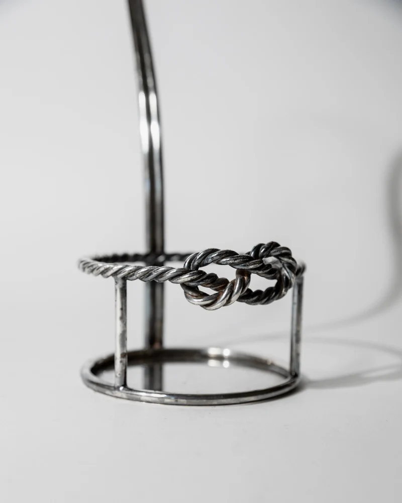 1930 Silver Plated Wine Bottle Holder