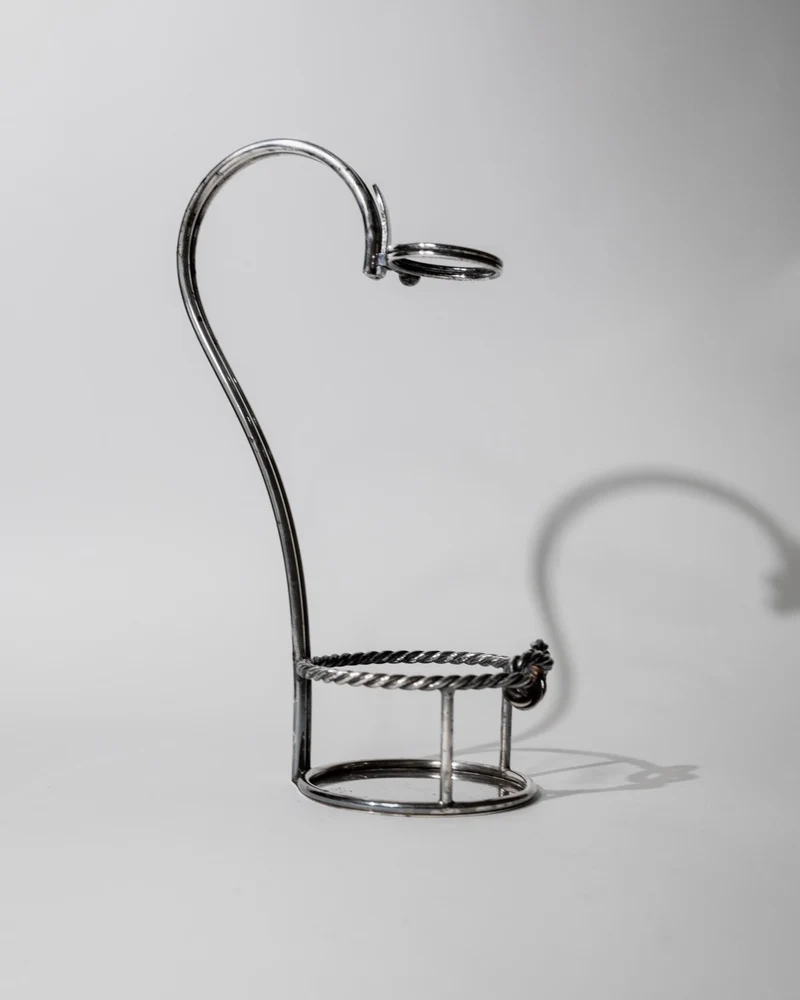 1930 Silver Plated Wine Bottle Holder