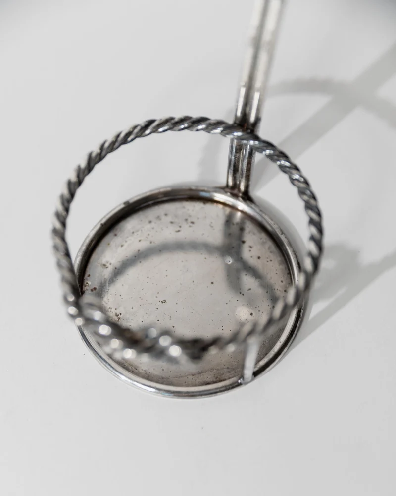 1930 Silver Plated Wine Bottle Holder