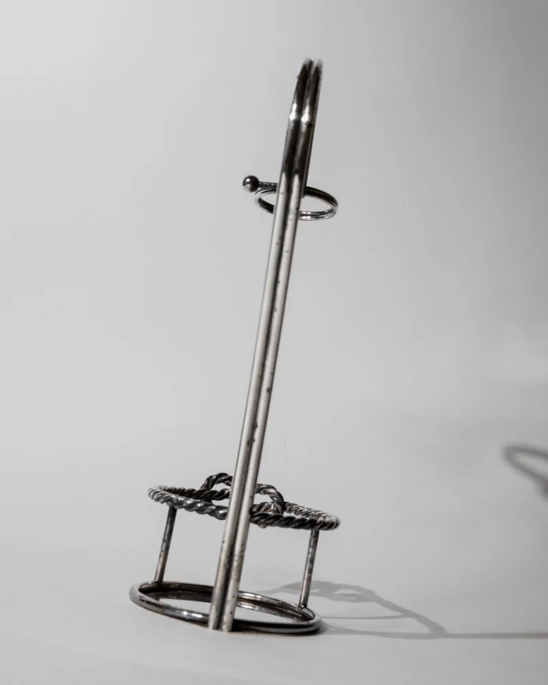 1930 Silver Plated Wine Bottle Holder