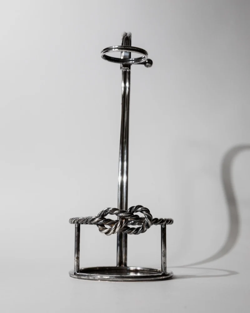 1930 Silver Plated Wine Bottle Holder